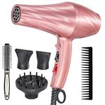 Hair Dryer, Jooayou Professional 3000W Ionic Hairdryers for Women, Fast Drying Blow Dryer with Diffuser for Salon Home Travel, Perfect for Gifts