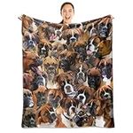 Boxer Dog Blanket,Boxer Gifts for D