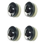 Ridhi Home And Decor Model ISI Mark Old Round Bakelite 1Way Light Switch with Ceramic Base, Multicolour -Set of 4