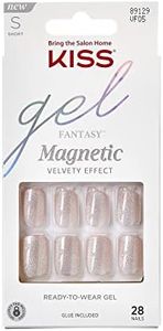 KISS Gel Fantasy - Dignity - Fake Nails, 28 Count, Short
