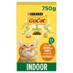 Go-Cat Indoor Chicken & Veg Dry Cat Food 750g, Pack of 5