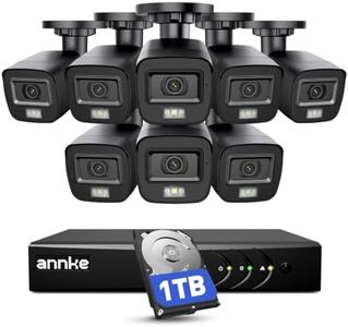 ANNKE 3K Lite Wired Security Camera System Outdoor, 8x 2MP Cameras, 1TB HDD | AI Human/Vehicle Detection, 8CH H.265+ Surveillance DVR and IP67 Home CCTV Came with Smart Dual Light, Color Night Vision