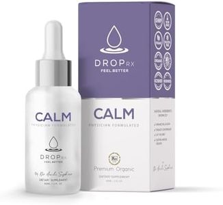 DROP RX FEEL. BETTER. DropRx Calm by Dr. Nicole Saphier Organic Lemon Balm, Lavender, Chamomile & Kava Kava Extract – Vegan & Gluten-Free, Made in USA (2 FL Oz)