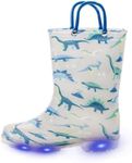 Kids Toddler Light Up Rain Boots Bo