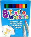 Tiger textile fabric markers - set of 8 assorted colours