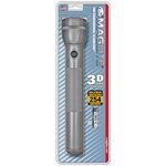 Maglite Waterproof Incandescent 3D Cell Flashlight Blister Pack - Grey