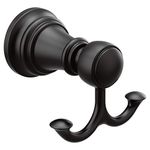 Moen YB8403BL Weymouth Double Robe Hook, Matte Black