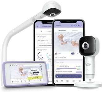 Hubble Connected SkyVision Pro AI-Enhanced HD Smart Camera Baby Monitor, Parent Unit, Crib Mount, Remote Pan Tilt Zoom, 2-Way Talk, Night Vision, Nightlight, Soothing Sounds, Wellness Tracker, App
