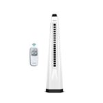 Symphony Surround-i Bladeless Tower Fan for Room | High-Speed with Swivel Action, Touchscreen Control Panel & Remote | 1 Year Warranty | White