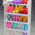 Fat-catz-copy-catz 10 Pairs Of Fashion Shoes Heels Sandals Boots For 11" Girls Dolls Mixed Selection (Stand NOT Included)