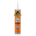 Gorilla Clear 100 Percent Silicone Sealant Caulk, Waterproof and Mold & Mildew Resistant, 10 Ounce Cartridge, Clear, (Pack of 1)