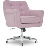 Serta Style Ashland Home Office Chair, Twill Fabric, Lilac