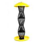 Perky-Pet Yellow & Black YB5F00340 Finch Tube Wild Bird Feeder