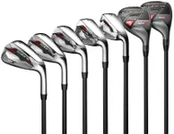 Cobra Golf 2022 Air X Iron Combo Set (Men's, Left Hand, Cobra Ultralite, Reg Flex, 4-PW), Grey-Red