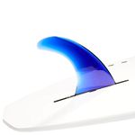 DORSAL Signature Surf SUP Single Center Fin for Longboard Surfboard 10 Inch Blue