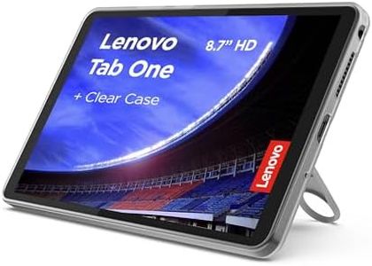 Lenovo Tab One Android Tablet | 8.7 inch HD Display | MediaTek Helio G85 | 4GB RAM | 64GB | Wi-Fi 5 | Clear Case