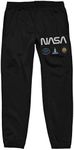 Bioworld NASA Space Shuttle Logo Men's Black Jogger Pants-Small