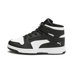 PUMA Children's Rebound Layup SL V PS High Top Sneaker Blk/Wht 13 Medium US