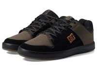 DC Men's Pure Skate Shoe, Black/Olive, 8.5