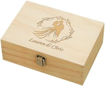 Personalized Wedding Memory Box for Keepsakes Custom Engraved Keepsake Box for Bridal Gifts Photos Jewelry Mementos - Storage Boxes for Valentine's day Newlyweds Anniversaries Engagement Bridal Shower