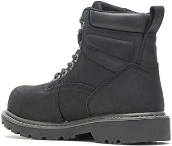 WOLVERINE Floorhand Steel-Toe 6" Work Boot Black