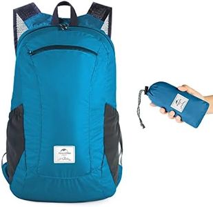 Naturehike Ultra Leichtes Packbar Wasserdicht Wandern Daypack, Kleiner Rucksack Dauerhaft Handliche Faltbare Perfekt für Klettern Camping Rucksack Radfahren(Eisblau 18L)