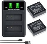 Pickle Power DMW-BLG10 DMW-BLG10PP DMW-BLE9 Battery and Charger for Panasonic Lumix DMC-GX7 DC-GX9 DMC-GX85 DMC-GF5 DMC-GF6 DMC-GF3 DC-ZS80 DMC-ZS60 DMC-LX100 DC-ZS200 DC-ZS70 DMC-GX80