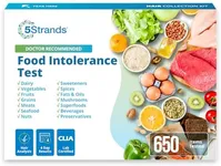 5Strands Food Intolerance Test, 650 Items Tested, Food Sensitivity at Home Test Kit for Adults & Kids, Accurate Hair Analysis, Results in 5 Days