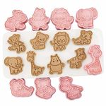 Eidoct 8PCS Cookie Cutters Shapes Baking Set Moulds Cookie Cutters Form for DIY Holiday Party Baking (Forest Animals)