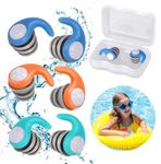 Zocipro Kids Ear Plugs for Swimming, 3 Pair Soft Silicone Ear Plugs Swimming Kids, Reusable Waterproof Ear Plugs for Children 4-12 Years, Ear Protection for Showering Bathing Surfing