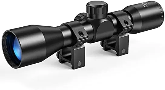 CVLIFE 4x32 Compact Rifle Scope Crosshair Optics Hunting Scope with 20mm Mounts