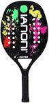 IANONI Beach Tennis Racket, Carbon Fiber Grit Face with EVA Memory Foam Core Beach Tennis Racket (Black)