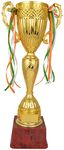 TROPHY JUNCTION Metallic Fiber Trophy (Gold, 17.5 inches)