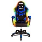 Hy-Pro Officially Licensed FIFAe Gaming Chair with RGB Lights, Lumbar Cushion and Headrest | Adjustable Height, Black, Racing Style, Office, Great Gift Idea