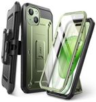 SUPCASE for iPhone 15 Case with Stand & Belt-Clip, [Unicorn Beetle Pro] [Built-in Screen Protector] [Military-Grade Drop Protection] Heavy Duty Rugged Kickstand Phone Case for iPhone 15, Guldan