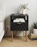 Aobafuir Nightstand with Charging S