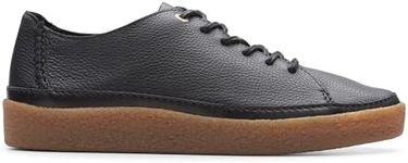 Clarks Collection Men's Oakpark Low Sneaker, Black Leather, 11 Medium US