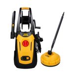 Pressure Washer 140 Bar 1800W Flow Rate 420 L/H, Turbo Nozzle Auto Stop System 6M Hose High Performance Compact Portable Jet Washer For Car Patio Garden Furniture With Patio Cleaner TOUGH MASTER