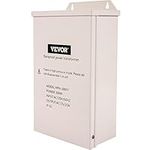 VEVOR Low Voltage Transformer, 300 Watt Outdoor Landscape Lighting Transformer, 12V AC Pool Light Transformer, LED Compatible, Weatherproof, White