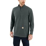 Carhartt Men's long-sleeved thermal shirt with loose fit shirt, Elm Heather, L