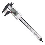 Digital Vernier Caliper,150mm 6 Inch Electronic Micrometer Caliper With Large Lcd Screen,Inch/Metric Conversion,24cm Ruler,Precision Depth Gauge Measuring Tool for DIY,Household