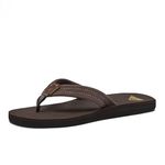 Quiksilver Men's Carver Suede 3 Point Flip Flop Athletic Sandal, Demitasse Solid, 10