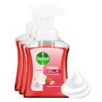 Dettol Foaming Handwash Pump - Strawberry (Pack of 3-250ml each) | Rich Foam | Moisturizing Hand Wash | Soft on Hands