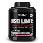 Weider Isolate Whey 100 CFM (2kg) Strawberry Ice Cream Flavour. Protein Powder with 25g Proteins and 5g BCAAs per Serving. Low Sugar. Aspartame-Free.