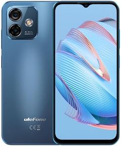 Ulefone Unlocked Cell Phones, Note 16 Pro 12GB + 128GB, 8-Core, 6.52" HD+ Display Unlocked Smartphone, Android 13, 50MP + 8MP, 4400 mAh, Dual 4G LTE, Fingerprint/Face Detection, T-Mobile, Blue