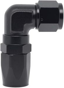 VehiMata 10AN Hose End Fitting 90 Degree Swivel Low Profile Forged Aluminum for CPE Braided Line