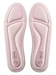 riemot Memory Foam Insoles for Men and Women,Replacement Shoe Inserts for Sports Shoes,Trainers,Sneakers,Work Boots and Walking Shoes,Comfort,Cushioning, 6, Women Pink