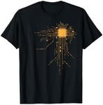 Cool Computer Geek For Men Women Youth with CPU Print Gamer T-Shirt