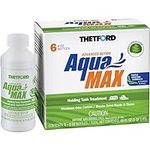 THETFORD AquaMAX Summer Cypress Scent RV Holding Tank Treatment, Formaldehyde Free, Waste Digester, Septic Tank Safe, 6 Pack 8oz Bottles (96689)