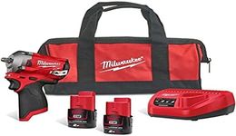 Milwaukee M12FIW38-202B 3/8" Impact Wrench with 2 Batteries